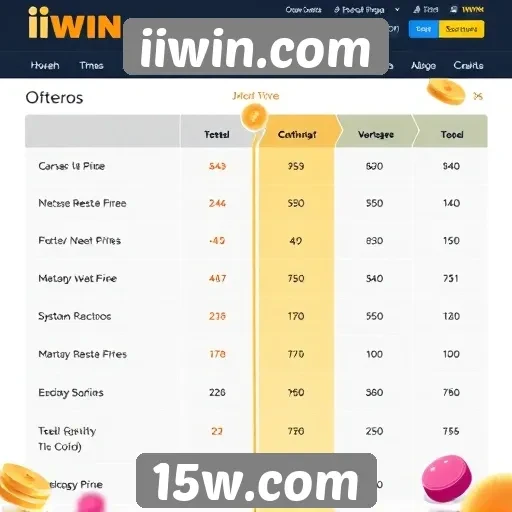 Comparação entre iiwin.com e outros sites de jogos